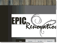 Tablet Screenshot of epicrenovation.com